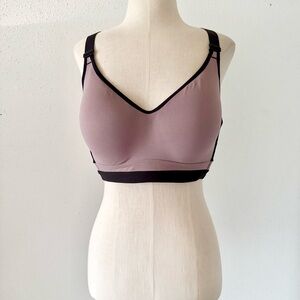 VS SPORT Incredible Sports Bra Purple Black Women's VSX Underwire Max Support L